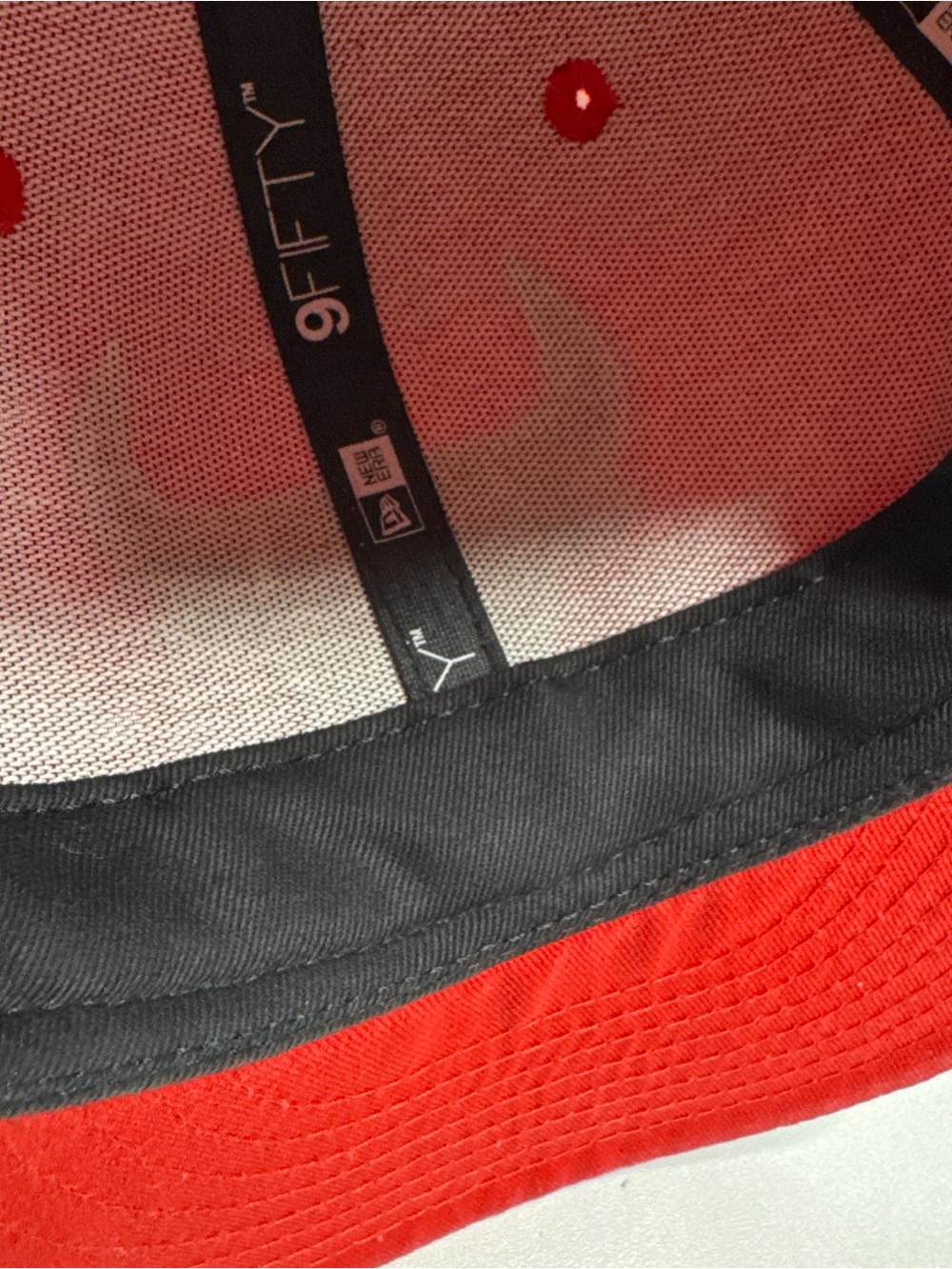 New Era Red and Black 9FIFTY Snapback Hat - Picture 9 of 14